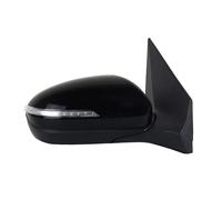 Wing Mirror For Hyundai For I20 2016 2017 Car Auto Electric Folding Turn Signal Heating Lens Adjustment Mirror Assy Rearview Assembly Car Side Mirror Assembly(Black 8 pin Right)