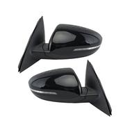 Wing Mirror For Kia For Optima For Sedan 2014-2015 6 Pins Rearview Mirror Assembly Glossy Black Manual Folding Heated Side Car Accessories Car Side Mirror Assembly(1pair)