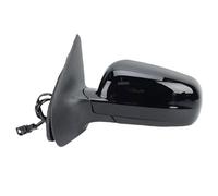 Wing Mirror For VW For Golf For MK4 1997-2007 5 Pins Door Side Mirror Assembly Glossy Black Blue Lens Heated Wing Car Accessories Car Side Mirror Assembly(1pc left black)