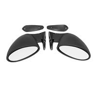 Wing Mirror Glass Car Modification Retro Rearview Mirror F1 White Door Wing Side 2Pcs