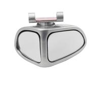 Wing Mirror Glass Car Reversing Small Round Mirror Front And Rear Wheel Wide-Angle Mirror Double-Sided Auxiliary Rearview 360 Degree Blind(Silver Co-pilot seat)