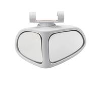 Wing Mirror Glass Car Reversing Small Round Mirror Front And Rear Wheel Wide-Angle Mirror Double-Sided Auxiliary Rearview 360 Degree Blind(White Co-pilot seat)