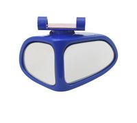 Wing Mirror Glass Car Reversing Small Round Mirror Front And Rear Wheel Wide-Angle Mirror Double-Sided Auxiliary Rearview 360 Degree Blind(Blue Co-pilot seat)