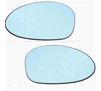 Wing Mirror Glass Compatible With BMW 1-Series E81 3-door 2007 2008 2009 2010 2011 51167145267 51167145268 Car Wing Heated Mirror Glass Rearview(Blue a pair)