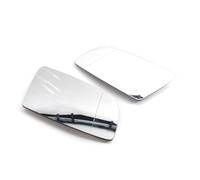 Wing Mirror Glass Compatible With BMW For 5 Series E60 E61 E63 E64 2003 2004 2005 2006 2007 2008 Side Heated Mirror Glass Wide Angle Rearview Mirror(White,Pair)