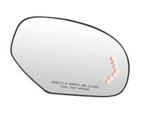 wing mirror glass Compatible With Cadillac For Escalade 2007 2008 2009 2010 2011 2012 2013 Heated Side Rearview Mirror Glass Lens With Turn Signal(Right Passenger Side)