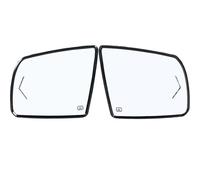 Wing Mirror Glass Compatible With Toyota For Tundra For Sequoia 2008 2009 2010 2011 2012 2013 2014 2015 2016 2017 Glass Mirror With Heating Car Side Rearview Lens(Left and Right)