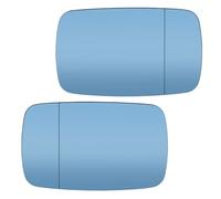 Wing Mirror Glass For BMW 5 Series For E39 1996-2003 3 Series For E46 1997-2005 Car Mirror Glass Car Styling Stick On Blue(Pair)