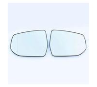 Wing Mirror Glass For Chevrolet For Malibu 2012 2013 2014 2015 2016 2017 2018 Convex Left And Right Heated Wing Blue Glass Rearview Mirror(A pair)