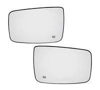 Wing Mirror Glass For DODGE For RAM 1500 2500 2009 2010 2011 2012-2019 LH RH Heated Car Door Wing Mirror Glass Auto Rearview Rear View With Base(Pair)