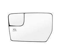 Wing Mirror Glass For F 150 For F150 2004 2005-2014 Pickup Heated Right Left Side Mirror Glass Convex Wide Angle Wing Replacement Rearview(11-14 Left)