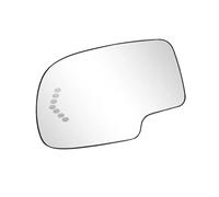 Wing Mirror Glass For GMC For Sierra 2003 2004 2005 2006 Heated Side Rearview Mirror Glass Turn Signal Replacement Wing Mirror Upper Glass(Left)