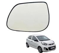 Wing Mirror Glass for Kia MORNING 2011-2017, Left/Right Car Rearview Mirror Glass Replacement with Backing Plate, with ABS Support Plate Door Mirror, White Glass,Left