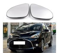 Wing Mirror Glass for Toyota Yaris 2012-2017, Heated Wing Mirror Glass Left/Right Side Heated Mirror With Backing Plate,A/Left