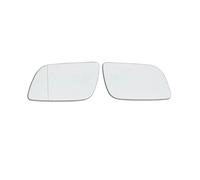 Wing Mirror Glass For VW For Polo 2002-2005 Heating Replacement Side Mirrors Lens Door Wing Rear View Mirror White Glass Wing Mirror Upper Glass(Onecolor)