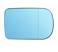 Wing Mirror Glass Heate For BMW 5 Series E39 2000-2003 Facelift 7 E38 1995-2001 Driver Passenger Door Side Wing Mirror Glass Heated Blue With Plate(Right)