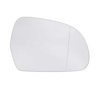 Wing Mirror Glass Heated Car Side Heated Mirror Glass Rearview Mirror Lens Left/Right for SKODA for OCTAVIA for SUPERB 2008-2013(White (R))