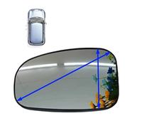 Wing Mirror Glass Heated For Toyota For Little For Ace Auto Parts Heated White Rearview Mirrors And Left And Right Lenses Car Mirror Glass(1pcs Left)