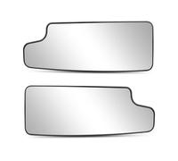 Wing Mirror Glass Left Right Door Rearview Mirror Towing Lower Small Glass Convex Heated For GMC For Sierra 1500 LHD Side Mirror Glass(Hot A pair)