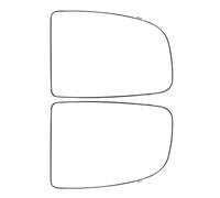 Wing Mirror Glass Left Right Wing Mirror Glass Heated Driver Passenger Side Upper Lower For Citroen For Relay For Third For Generation 2006-2023 Rearview Mirror(Upper Left and Right)
