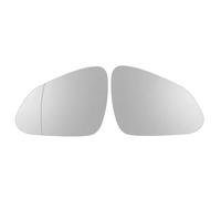 Wing Mirror Glass Rearview Door Wing Mirror Glass Heated Lens For Buick For Regal 2009-2016(White Heated 2PCS)