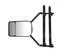 Wing Mirror Glass Replacement 2PCS Universal Trailer Car Towing Mirror Adjustable Tow Extension Strap Rear View Side Spot Blind Convex Truck Rearview Mirror Glass