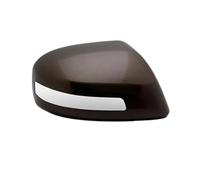 Wing Mirror Housing Painted Rear View Mirrors Shell Cap Housing Wing Door Mirror Cover With Lamp Type For Civic For 9th 2012 2013 2014 2015(Gold Right)