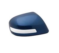 Wing Mirror Housing Painted Rear View Mirrors Shell Cap Housing Wing Door Mirror Cover With Lamp Type For Civic For 9th 2012 2013 2014 2015(Blue Right)