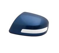 Wing Mirror Housing Painted Rear View Mirrors Shell Cap Housing Wing Door Mirror Cover With Lamp Type For Civic For 9th 2012 2013 2014 2015(Blue Left)