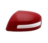 Wing Mirror Housing Painted Rear View Mirrors Shell Cap Housing Wing Door Mirror Cover With Lamp Type For Civic For 9th 2012 2013 2014 2015(Red Left)