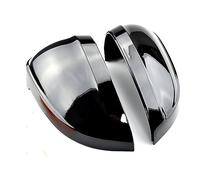 Wing Mirror Housing Rearview Mirror Cover Carbon Black And Bright Black Rearview Mirror Case Side Mirror Shell For A4 B9 2017 Up A5/S5/RS5 2016 Up One Pair(No Side Assist 2)