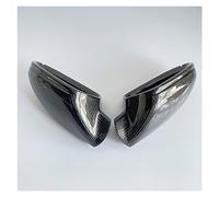 Wing Mirror Housing Rearview Mirror Cover Real Carbon Fiber Rearview Mirror Case Door Wing Mirror Cover Shell Housing For A6 C7 S6 2012 2013 2014 2015 2016 2017 2018(Without Side Assist)
