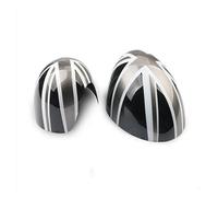 Wing Mirror Housing Rearview Mirror Cover The Black Flag Rear View Mirror Covers For Mini For Countryman For Cooper S For Clubman For Paceman R55 R56 R57 R58 R59 R60 R61 Car-styling(Grey Jack,Manual f