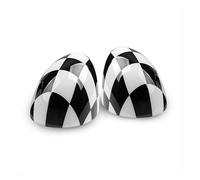 Wing Mirror Housing Rearview Mirror Cover The Black Flag Rear View Mirror Covers For Mini For Countryman For Cooper S For Clubman For Paceman R55 R56 R57 R58 R59 R60 R61 Car-styling(Checker,Manual fol
