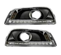 Wing Mirror Indicator 2PCS DRL For Chevy For Malibu 2012 2013 2014 2015 Daytime Running Lights Fog Lamp Cover Daylight With Yellow Turn Signal Mirror Indicator Light