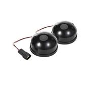 Wing Mirror Indicator 2pcs/kit White Smoked Yellow Lens For Land For Rover For Defender 90/110 Led 73mm Fog&Reverse&Front Side Light Indicator Rear Tail Lamp Mirror Indicator Light(Smoke shell)