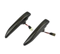 Wing Mirror Indicator 2pcs LED Side Marker Sequential Indicator Lamp Turn Signal Light For BMW 7 Series E65 E66 E67 E68 2001-2007 2008(Smoked)