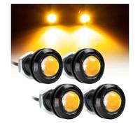 Wing Mirror Indicator 4Pcs Universal 12V Front Grille Lighting Amber High Power Led DRL Car Fog Bulb Reverse Backup Parking Side Signal Lamp Dynamic Turn Signal