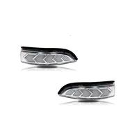 Wing Mirror Indicator LED Car Front Side Mirror Turn Signal Lights W/White Welcome Lights For Toyota For Avalon For Corolla For Corolla IM For Prius C Turn Signals Indicators(Clear Lens)