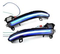 Wing Mirror Indicator LED Dynamic Turn Signal Light Flasher Flowing Water Blinker Flashing Light For BMW For F20 F21 F22 F30 E84 1 2 3 4 Series Mirror Indicator(Blue-Yellow)
