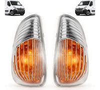 Wing Mirror Indicator Light Lamp Lens Left and Right Side Pair For Renault Master Mk3, Vauxhall Movano B Mk2, Nissan NV400 - OEM 261652475R, 4419994, 261652475R, 4419994 - Driver and Passenger Side