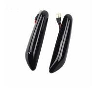 Wing Mirror Indicator Sequential Flashing LED Turn Signal Side Marker Light For BMW E60 E61 E90 E91 E87 E81 E83 E84 E88 E92 E93 E82 E46 1 3 5 Series Dynamic Turn Signal(Smoked)