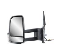 Wing Mirror Left Mirror Long Arm Manual Not Heated Manual Foldable Matte Black Cover Cap for Mercedes Sprinter 907/910 2019-2024