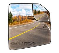 Wing Mirror Passenger Right Side Heated Blind Spot Mirror Glass Without Auto Dimming Replacement for 2015-2020 Ford F-150 FL3Z17K707A