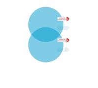 Wing Mirror Rain Cover 2pcs Car Rearview Mirror Film Sticker Side Window Rainproof Clear Anti-Fog Waterproof Protective Films for Motorcycle(Round-100x100mm)