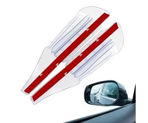Wing Mirror Rain Deflector - 24cm, Rain Protector Cover Cap, Flexible Wrap-Around Design | Waterproof Shield, Windproof Design, Anti Fog Protection, Versatile Vehicle Fit For Car Safety Driving Use