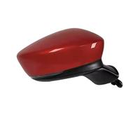 Wing Mirror Replacement Auto Side Rearview Mirror Assy Turn Signal Assembly For Mazda 6 M6 Atenza 2018 2019 2020 2021 2022 8 Pins 9 Pin Power Folding Door Rear View Mirror(Red-9PINS RH)