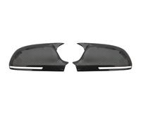 Wing Mirror Shell Compatible With For A4 S4 B8 8K 2008 2009 Car Rearview Side Mirror Cover For Wing Cap Exterior Door Rear View Case Trim Carbon Fiber Pattern Look(Black Carbon)