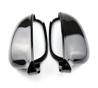 Wing Mirror Shell Compatible With VW For EOS 2006 2007 2008 2PC Black Side For Wing Rear View Mirror Cover Car For Wing Mirror Covers Caps(Black)