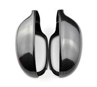 Wing Mirror Shell Compatible With VW For EOS 2006 2007 2008 Black Mirror Cover Rearview Side Mirror Cap ABS Carbon Pattern Car Mirror Covers Caps(Black Carbon)